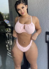 Mulan Hernandez flaunts her huge tattooed butt