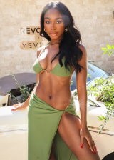 Normani Looking Gorgeous At Revolve X Yevrah Swim Launch in Hollywoods