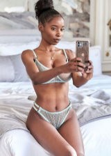 Princa G Shows Off Her Perfect Boobs In Sexy Sheer Lingerie