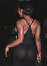 Qimmah Russo Flaunting Her Big Booty In A See Through Dress