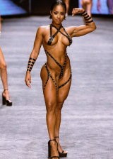 Qimmah Russo Showing Her Perfect Curves On A Runway Show